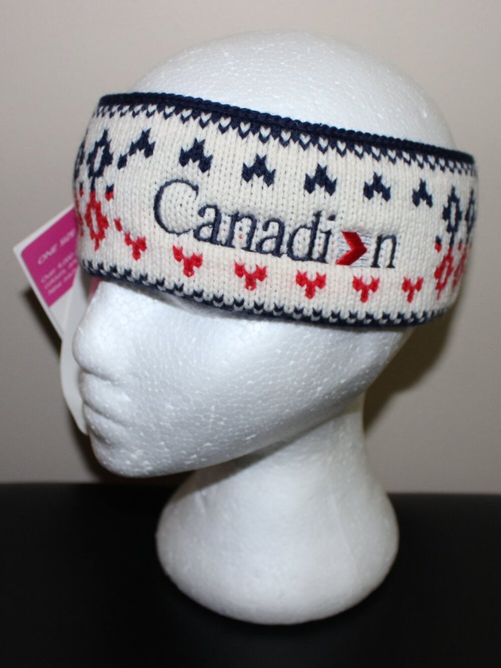 vintage❤️1988 Canadian Airlines International Murray Merkley headband Ski Canada